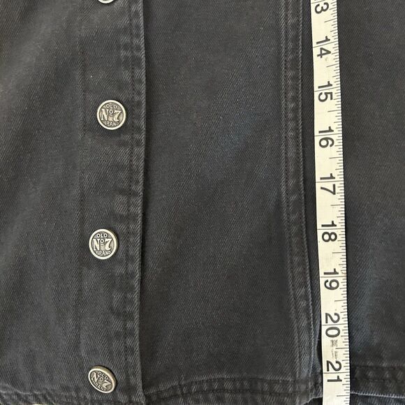 Men's Phatfarm Denim Jacket Size Small Jean Y2K Trucker Jacket Dark Wash S - Picture 3 of 8